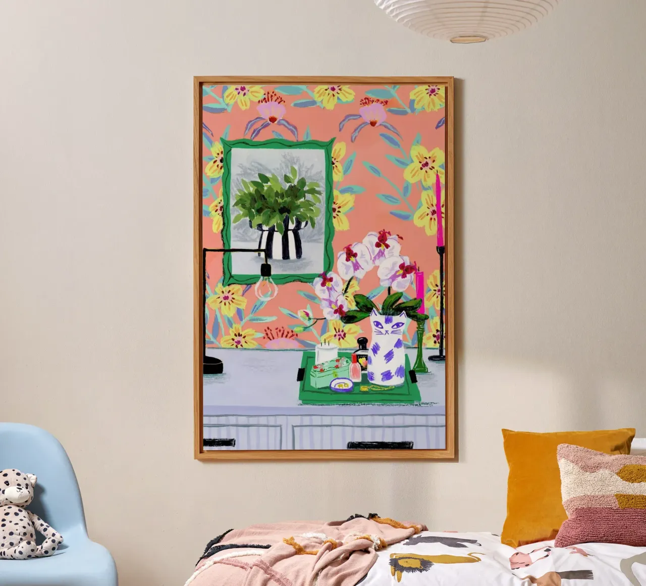 Funky Wallpaper Alu-Dibond von Sarah Gesek