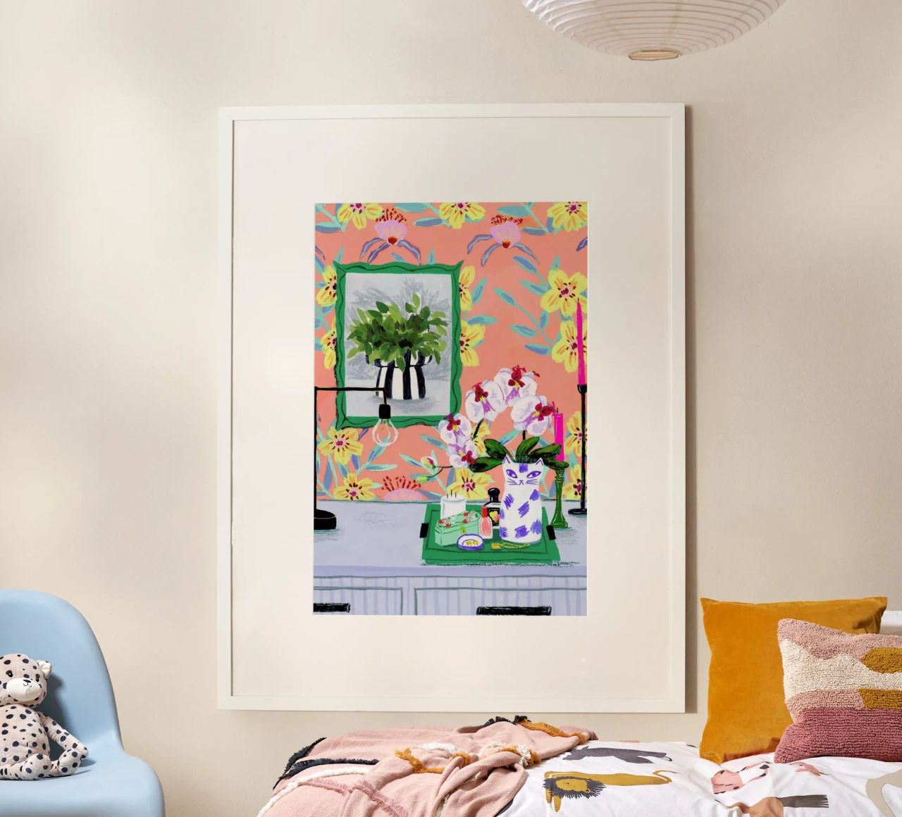 Funky Wallpaper poster by Sarah Gesek