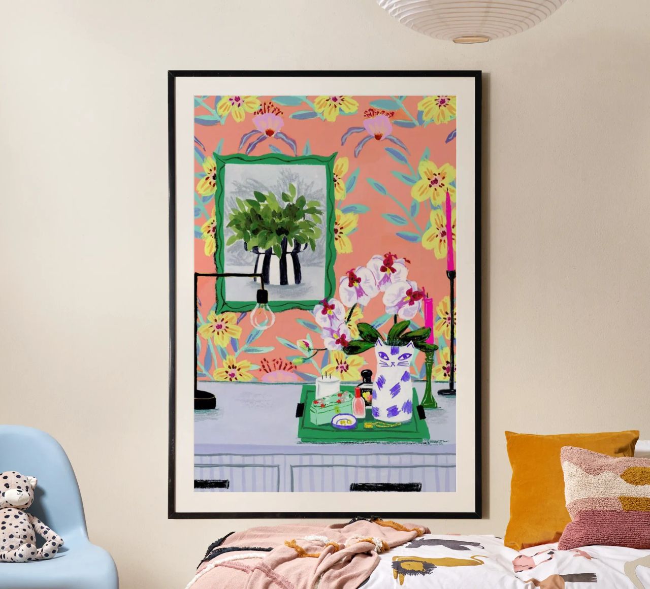 Funky Wallpaper poster by Sarah Gesek