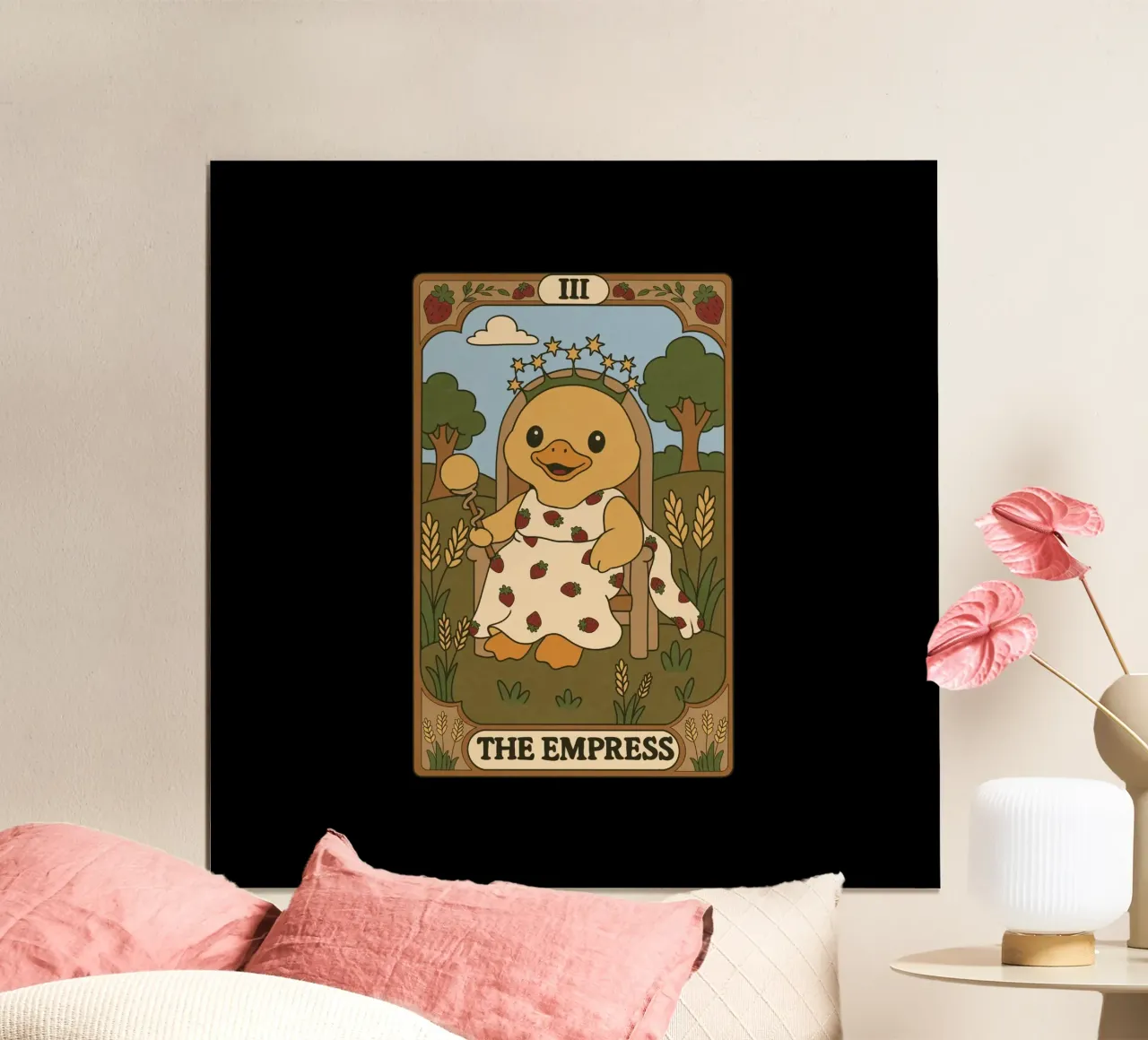 Tarocchi dell'anatra - L'imperatrice poster con telaio in plastica da Loobs