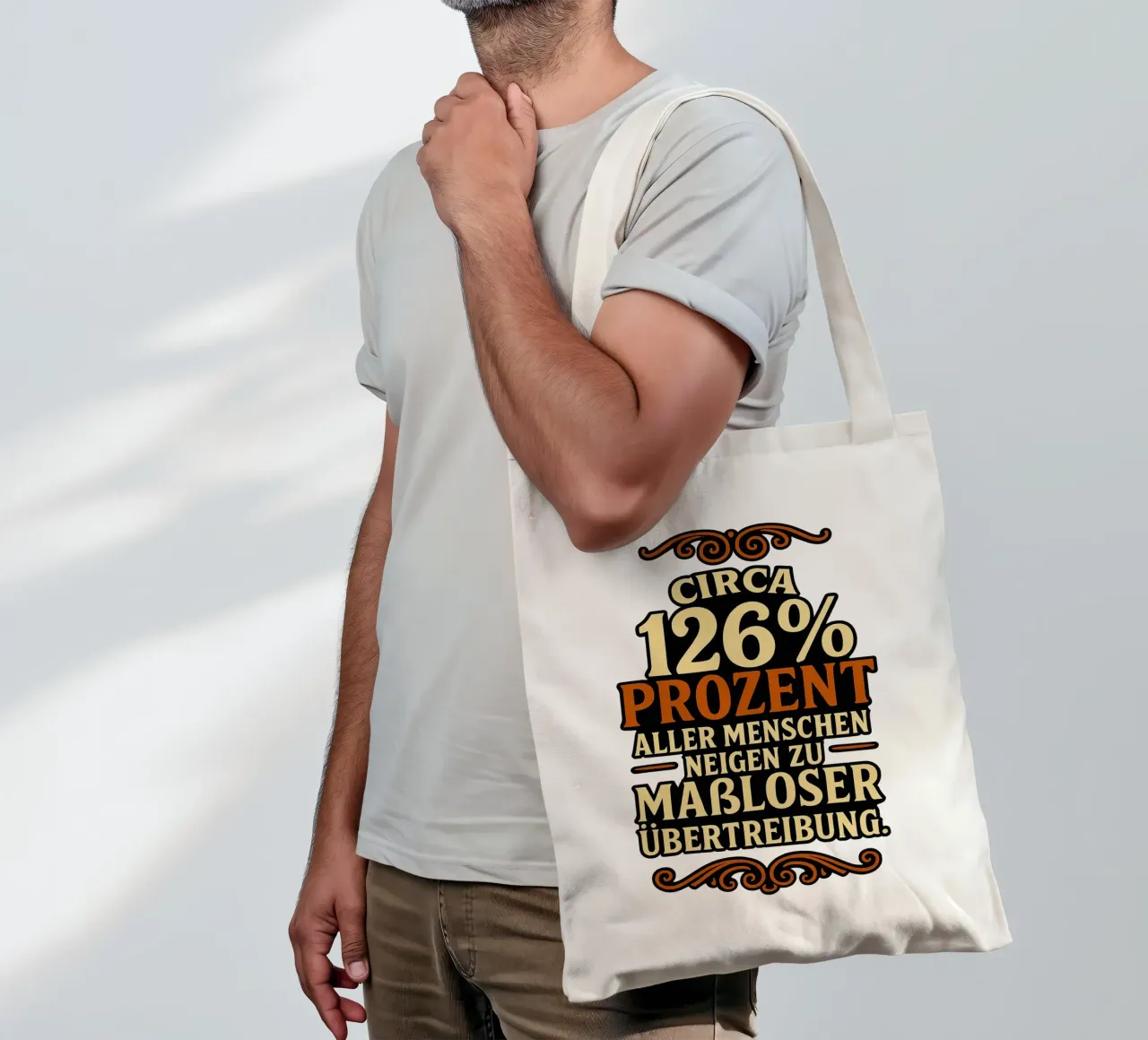 ALLE MENSCHEN ÜBERTREIBEN borsa in juta da Vintage Van Gogh