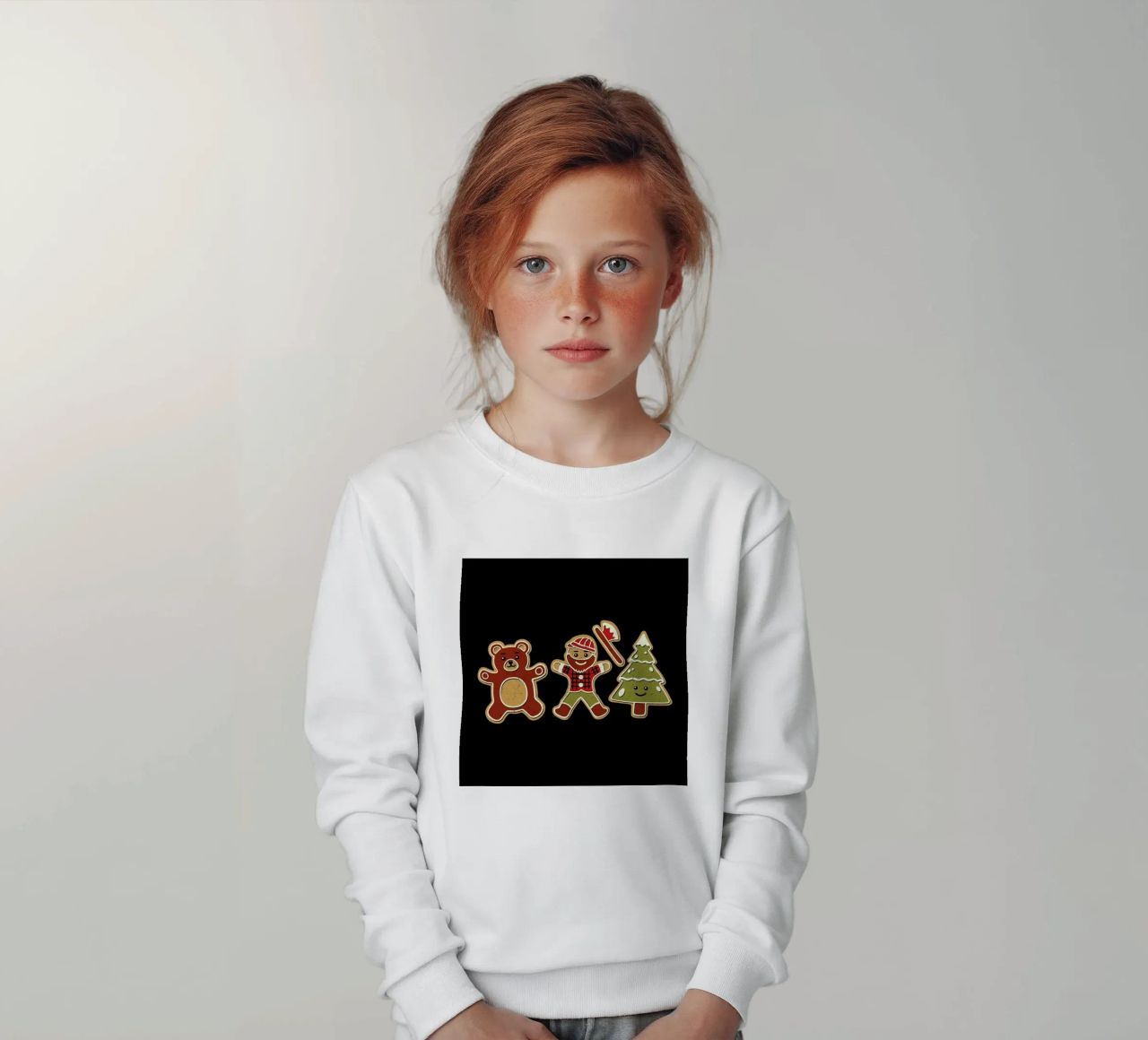 Gingerbread Forest Lumberjack kinder sweatshirt van Tobe Fonseca