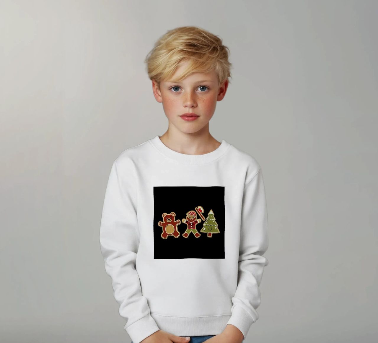 Gingerbread Forest Lumberjack kinder sweatshirt van Tobe Fonseca