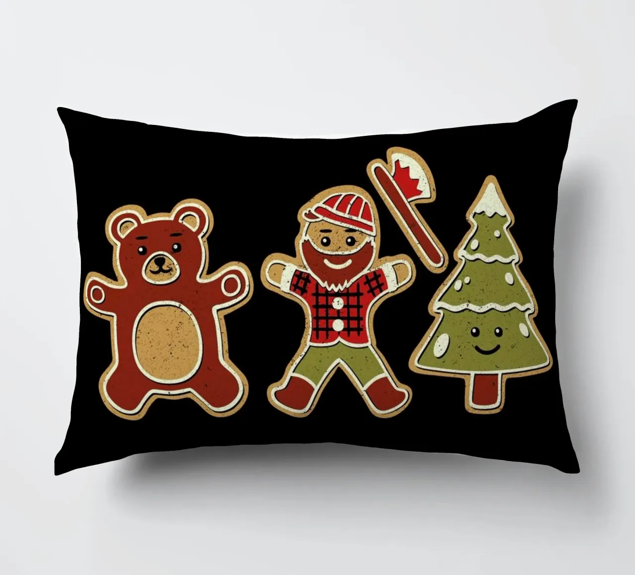 Gingerbread Forest Lumberjack cuscino da Tobe Fonseca