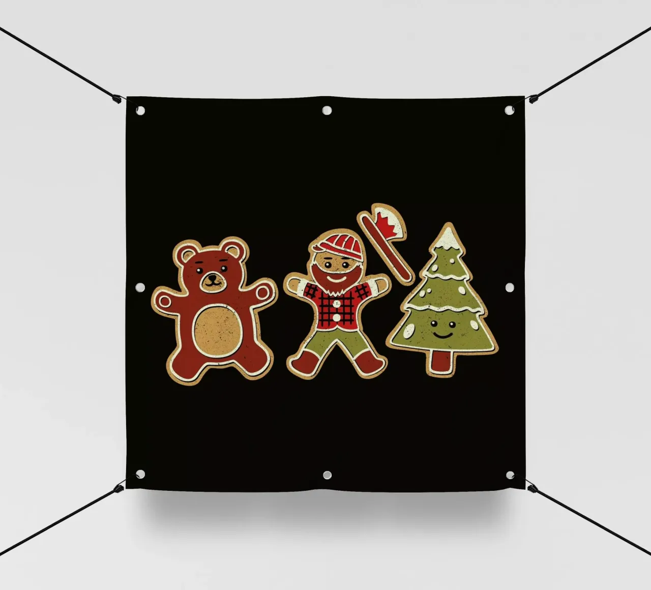 Gingerbread Forest Lumberjack telo in pvc da Tobe Fonseca
