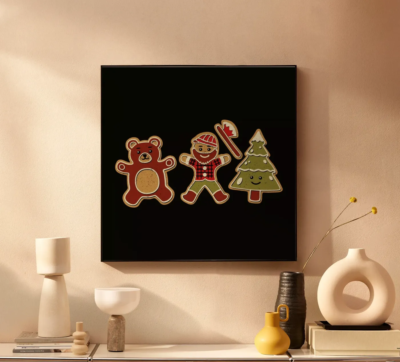 Gingerbread Forest Lumberjack acryl van Tobe Fonseca