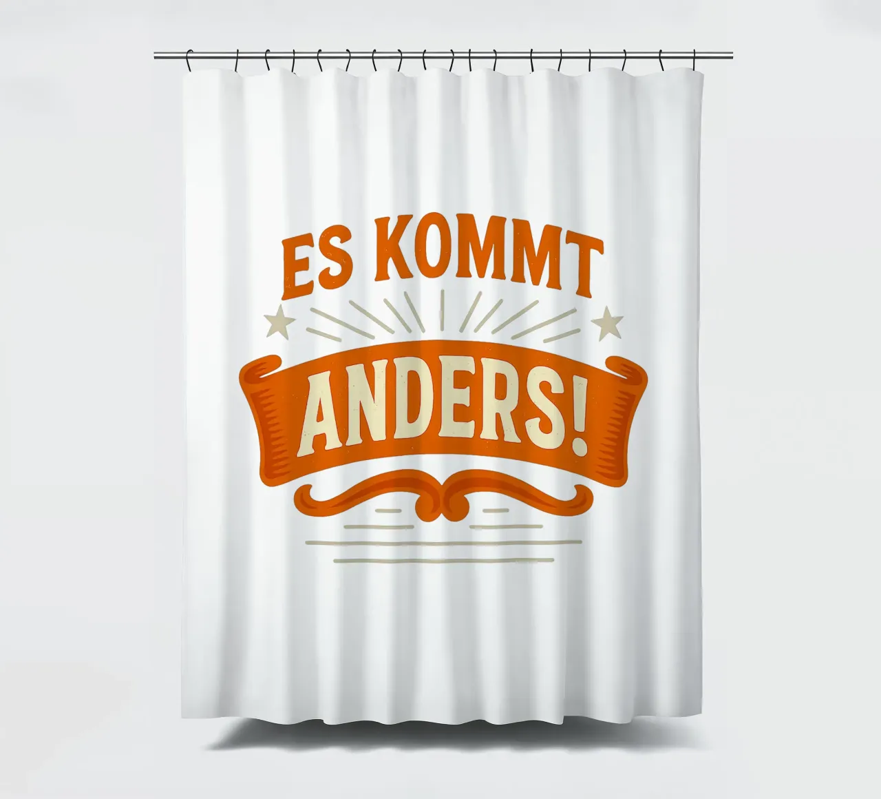 ES KOMMT ANDERS shower curtain by Vintage Van Gogh