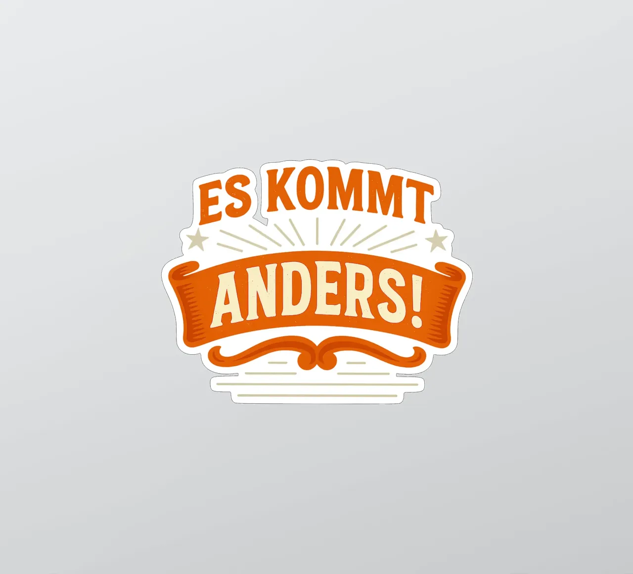 ES KOMMT ANDERS sticker by Vintage Van Gogh
