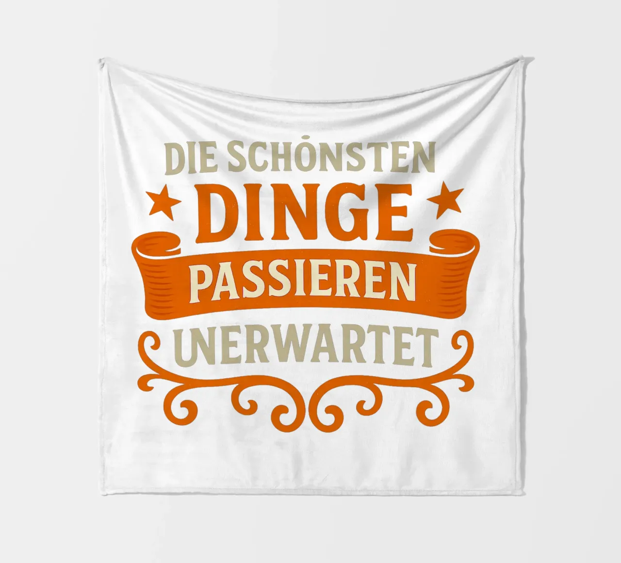 DIE SCHÖNSTEN DINGE PASSIEREN UNERWARTET coperta in pile da Vintage Van Gogh