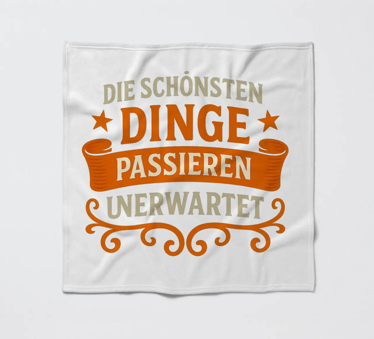 DIE SCHÖNSTEN DINGE PASSIEREN UNERWARTET coperta in pile da Vintage Van Gogh