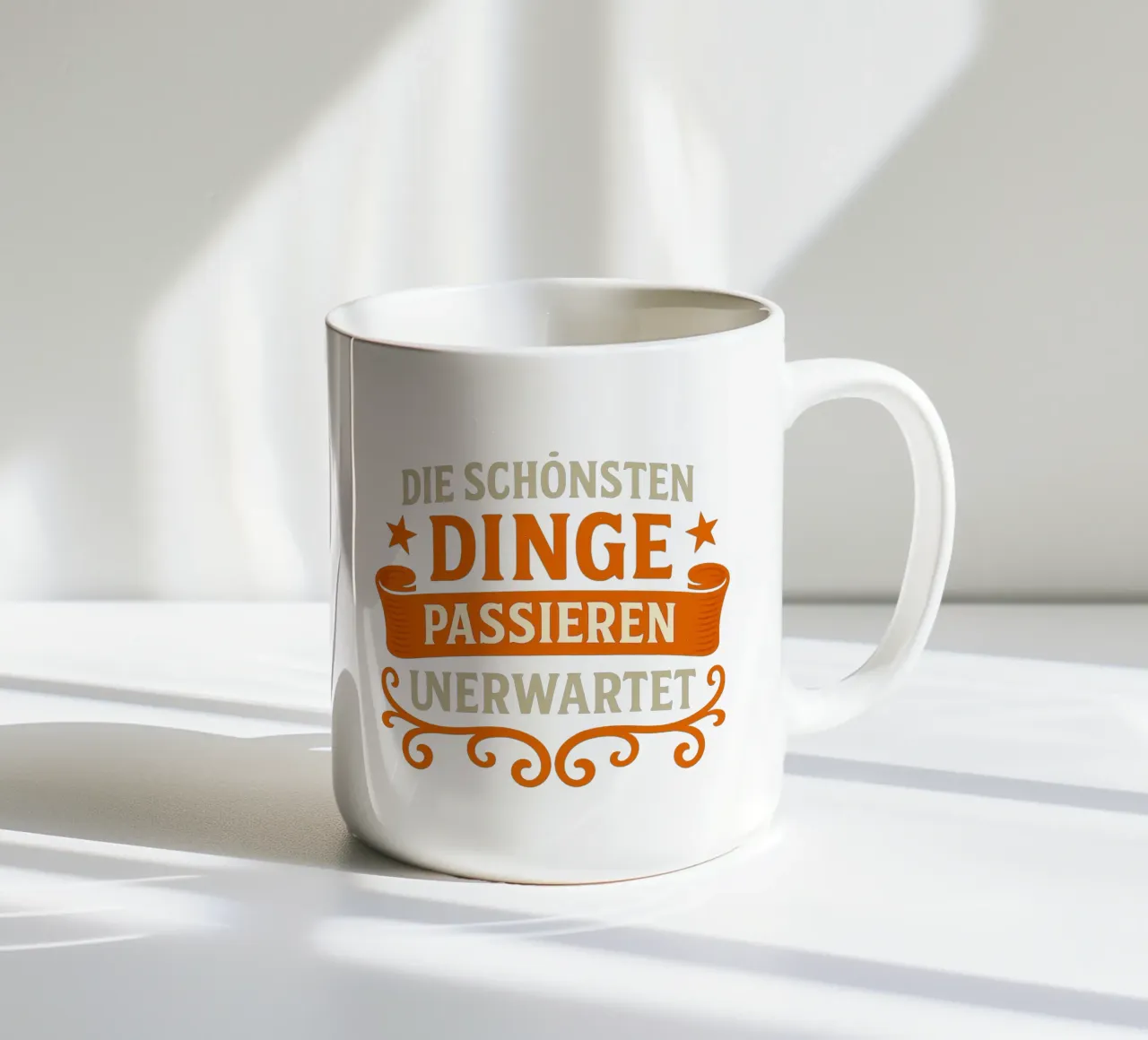 DIE SCHÖNSTEN DINGE PASSIEREN UNERWARTET tazza in ceramica da Vintage Van Gogh