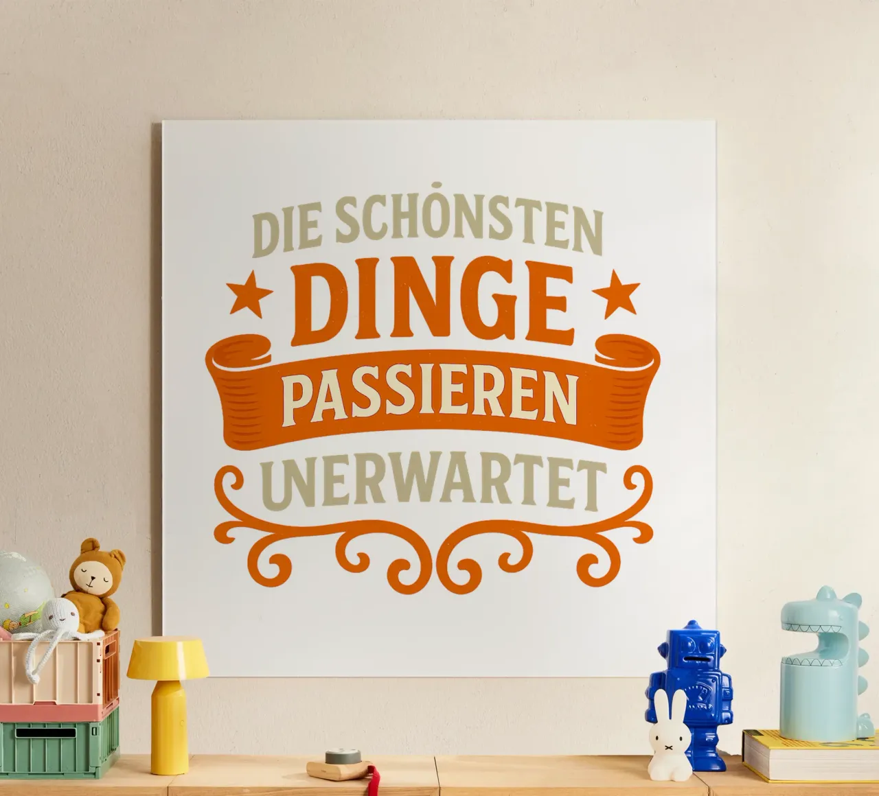 DIE SCHÖNSTEN DINGE PASSIEREN UNERWARTET metacrilato de Vintage Van Gogh