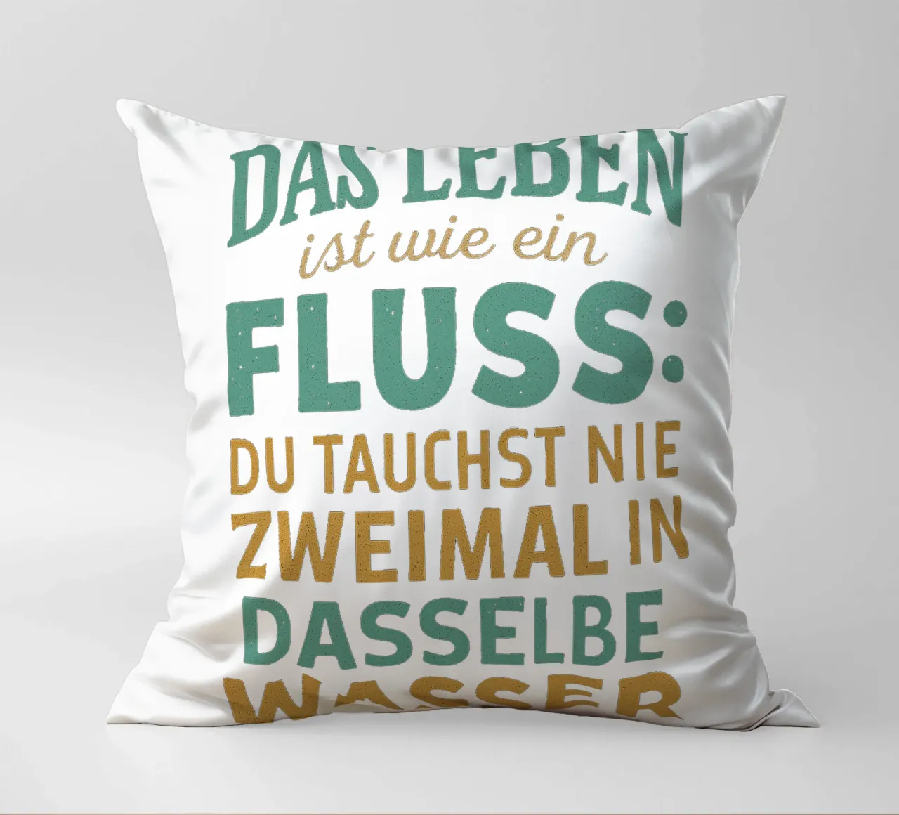 DAS LEBEN IST EIN FLUSS cuscino da Vintage Van Gogh