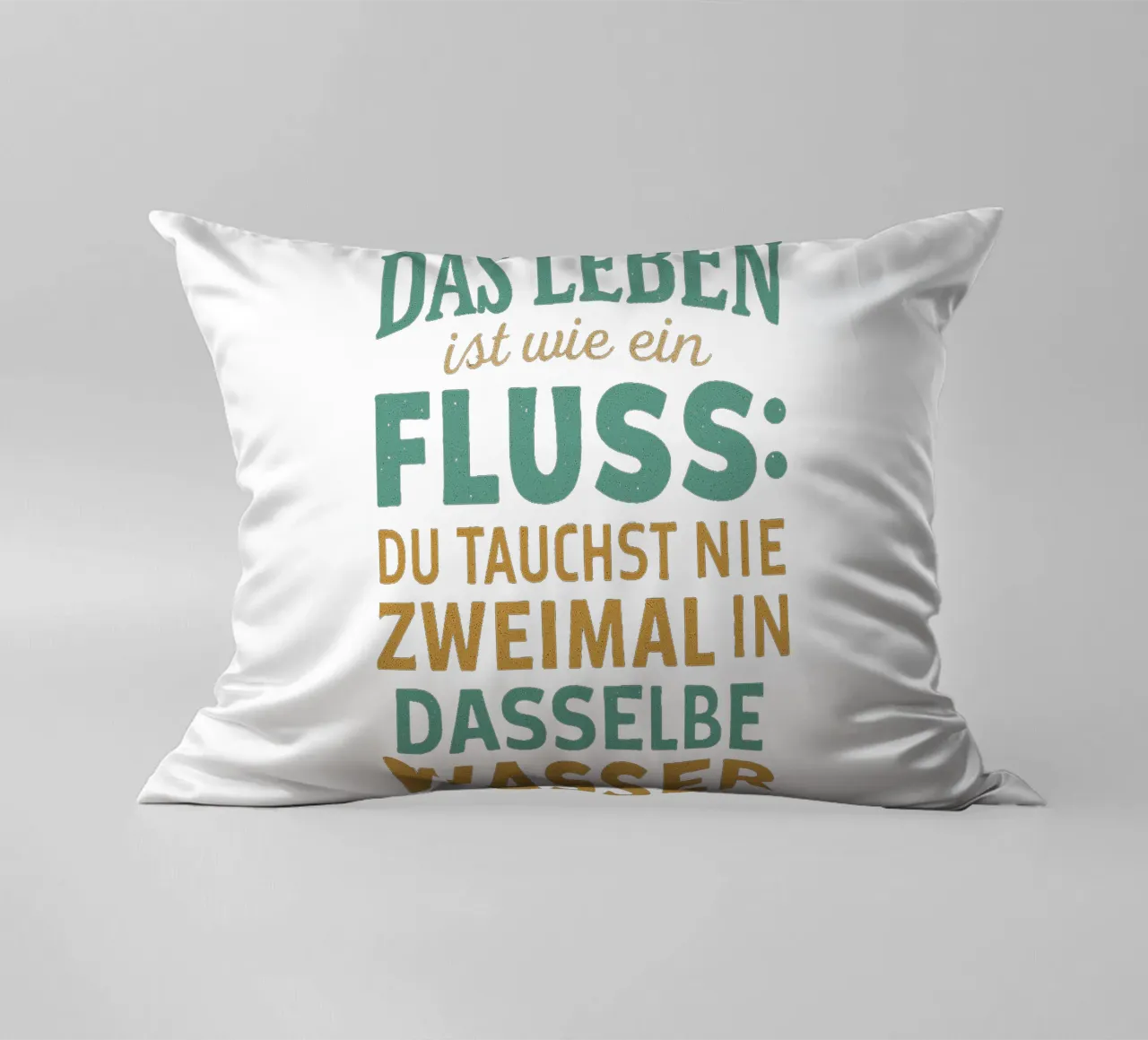 DAS LEBEN IST EIN FLUSS cuscino da Vintage Van Gogh