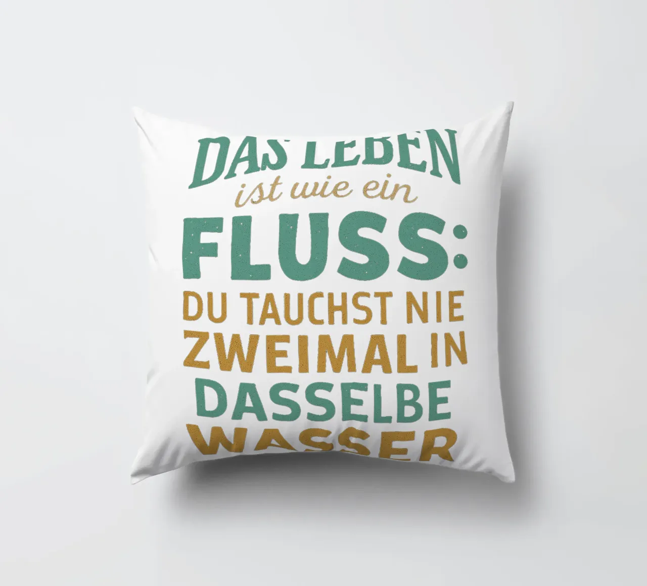 DAS LEBEN IST EIN FLUSS cuscino da Vintage Van Gogh