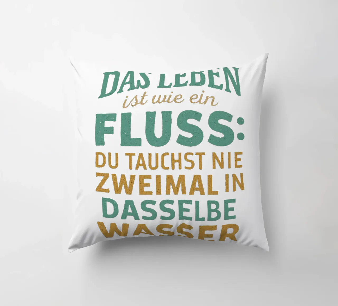 DAS LEBEN IST EIN FLUSS cuscino da Vintage Van Gogh