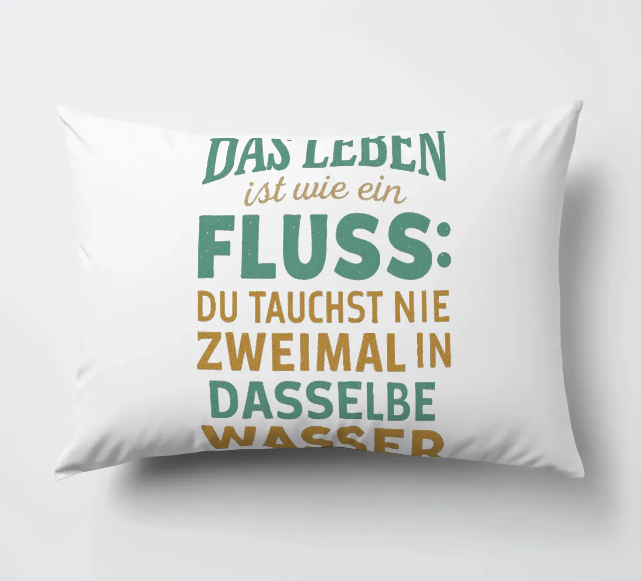 DAS LEBEN IST EIN FLUSS cuscino da Vintage Van Gogh