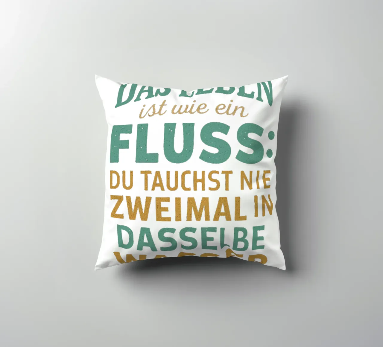 DAS LEBEN IST EIN FLUSS cuscino da Vintage Van Gogh