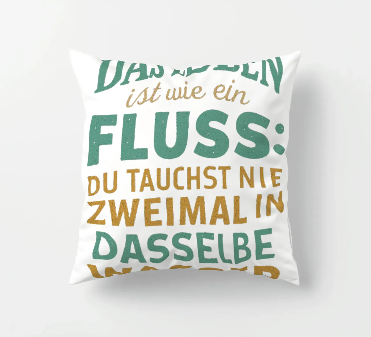DAS LEBEN IST EIN FLUSS cuscino da Vintage Van Gogh
