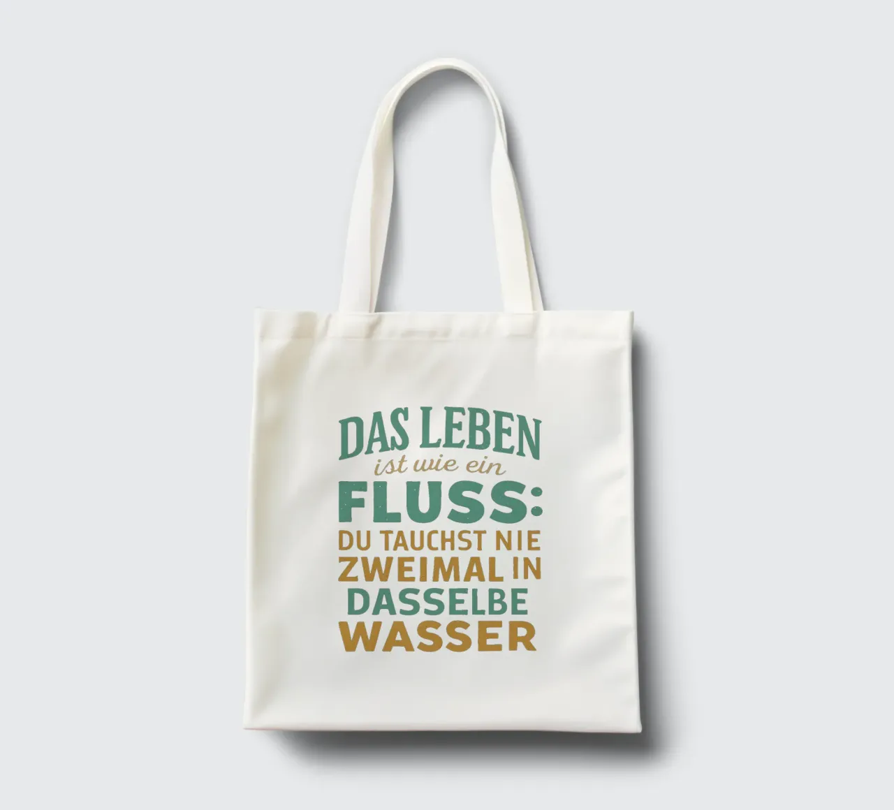 DAS LEBEN IST EIN FLUSS Jutebeutel von Vintage Van Gogh