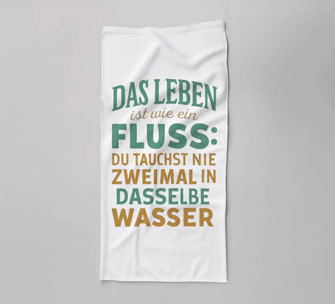DAS LEBEN IST EIN FLUSS asciugamano da bagno da Vintage Van Gogh