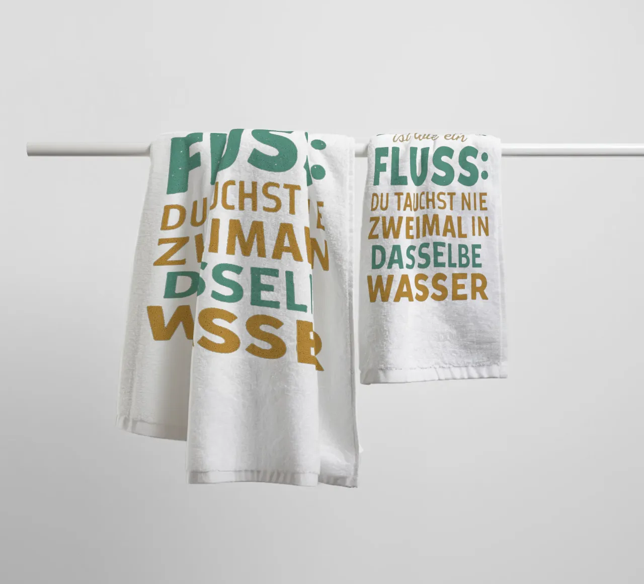 DAS LEBEN IST EIN FLUSS asciugamano da bagno da Vintage Van Gogh