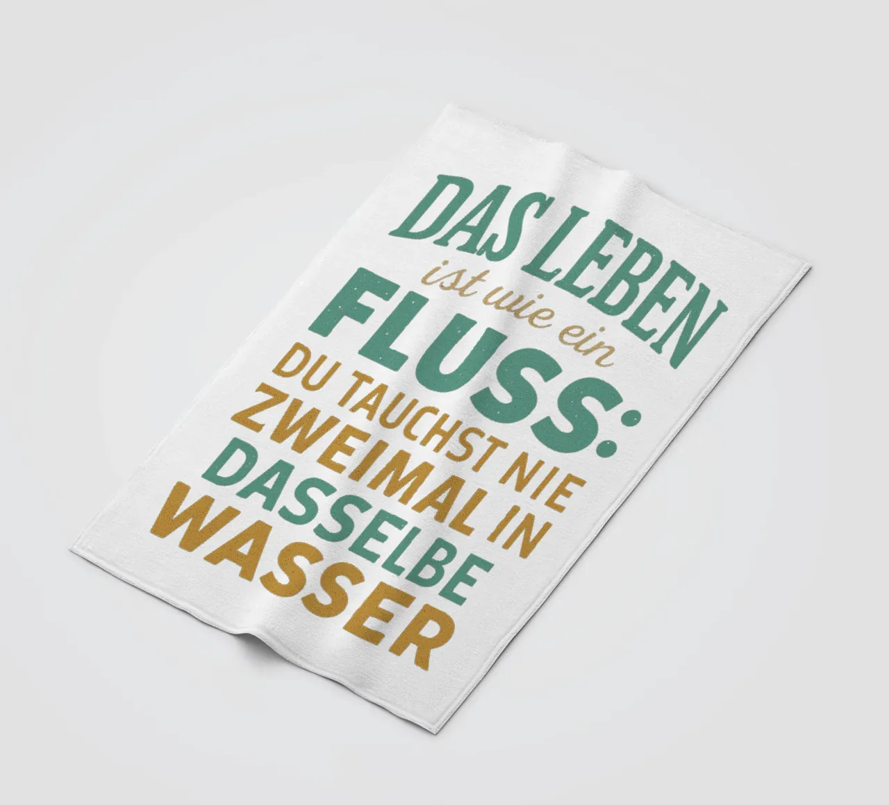 DAS LEBEN IST EIN FLUSS coperta in pile da Vintage Van Gogh