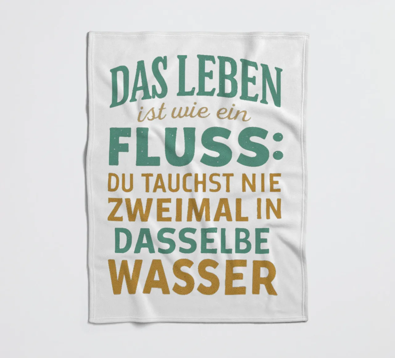 DAS LEBEN IST EIN FLUSS coperta in pile da Vintage Van Gogh