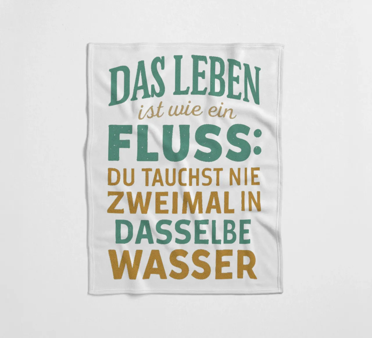 DAS LEBEN IST EIN FLUSS coperta in pile da Vintage Van Gogh