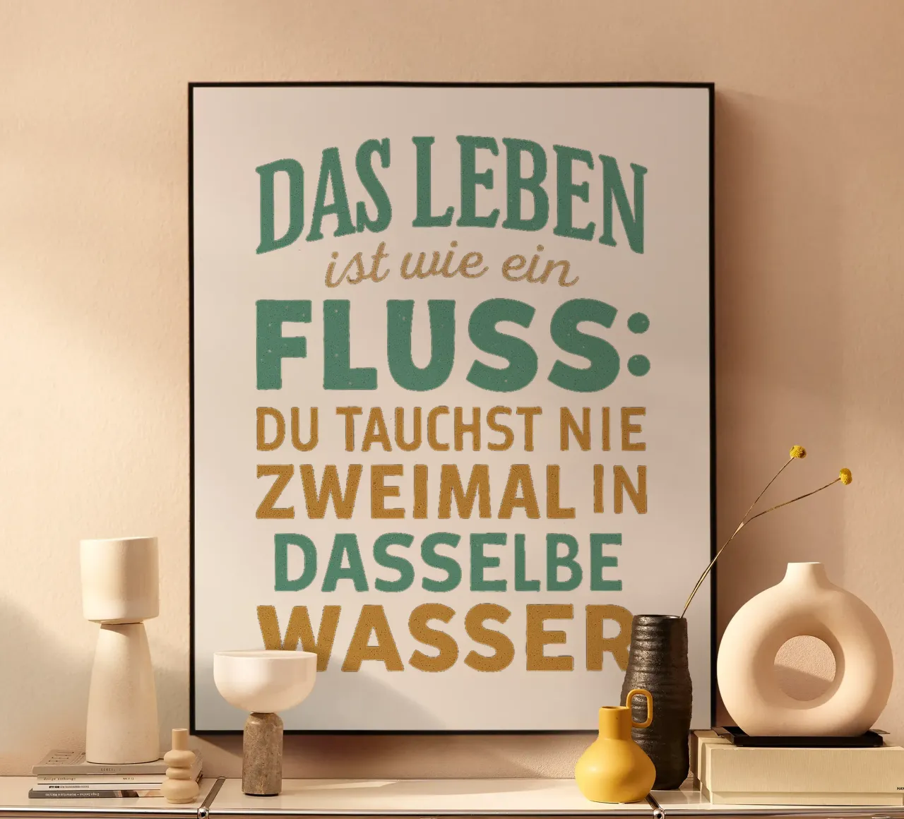 DAS LEBEN IST EIN FLUSS plexiglass da Vintage Van Gogh