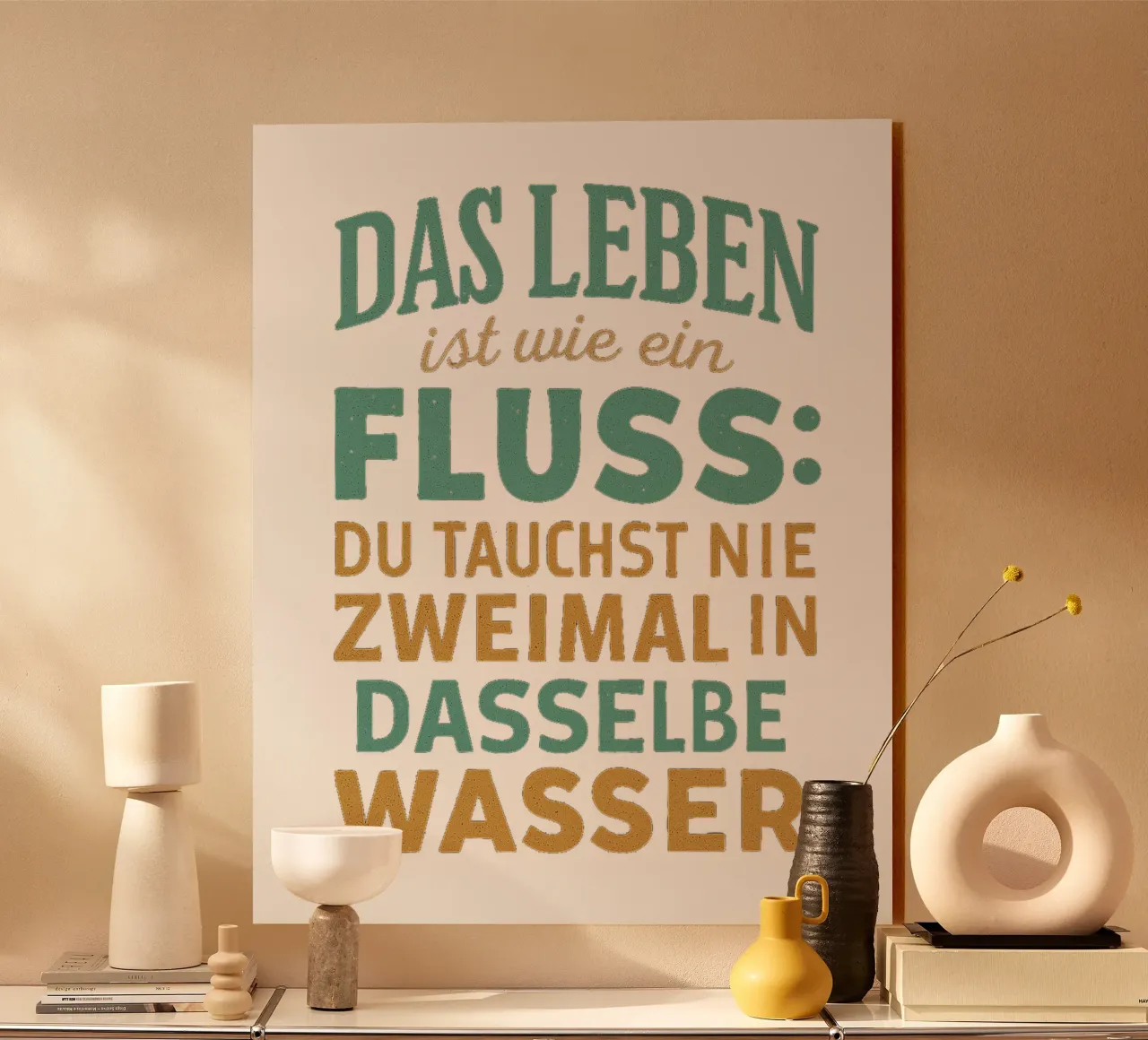 DAS LEBEN IST EIN FLUSS plexiglass da Vintage Van Gogh