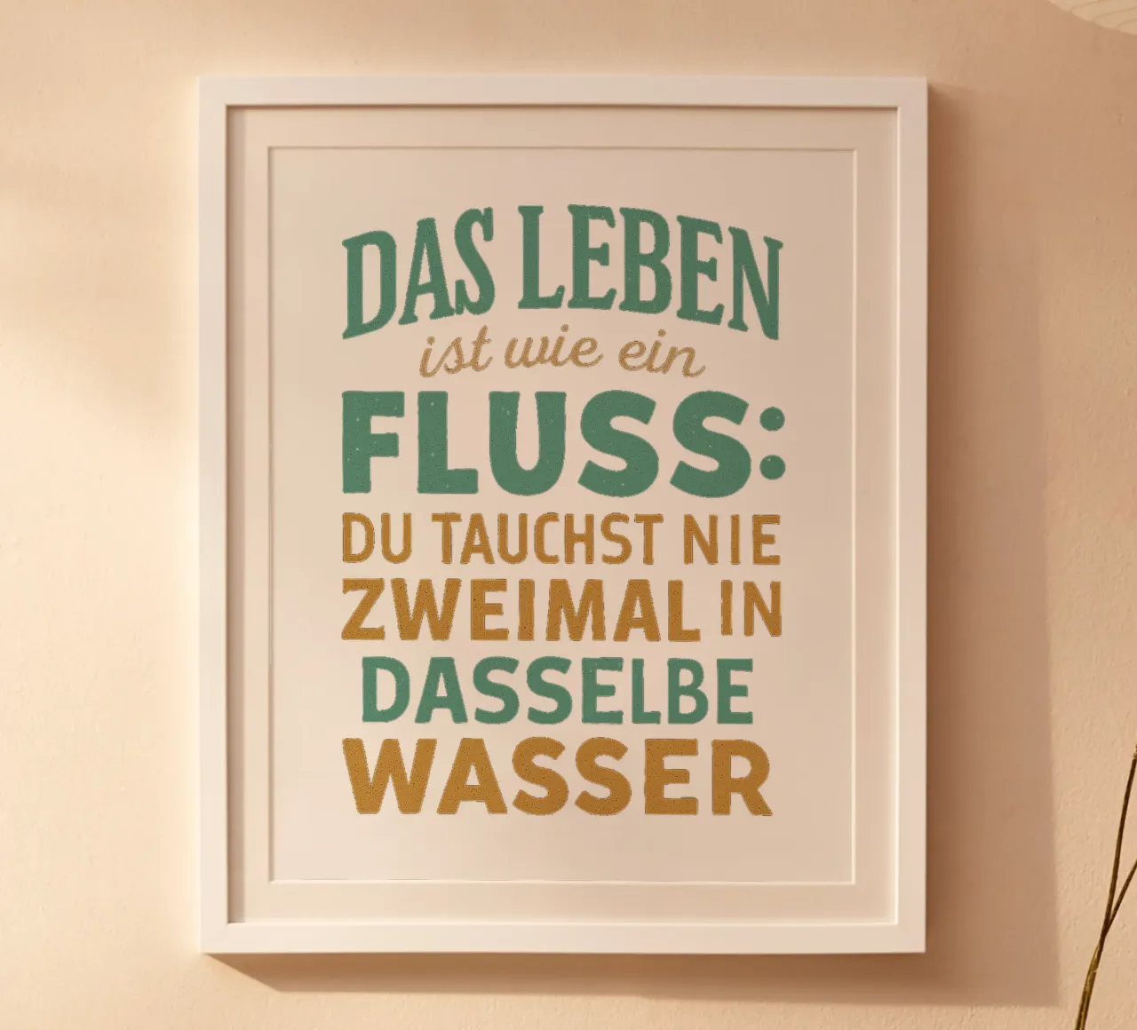 DAS LEBEN IST EIN FLUSS carta hahnemühle da Vintage Van Gogh