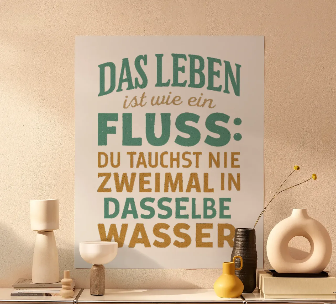 DAS LEBEN IST EIN FLUSS carta hahnemühle da Vintage Van Gogh