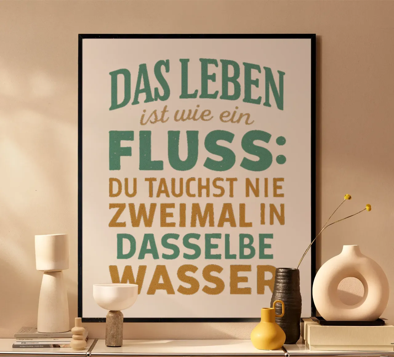 DAS LEBEN IST EIN FLUSS carta hahnemühle da Vintage Van Gogh