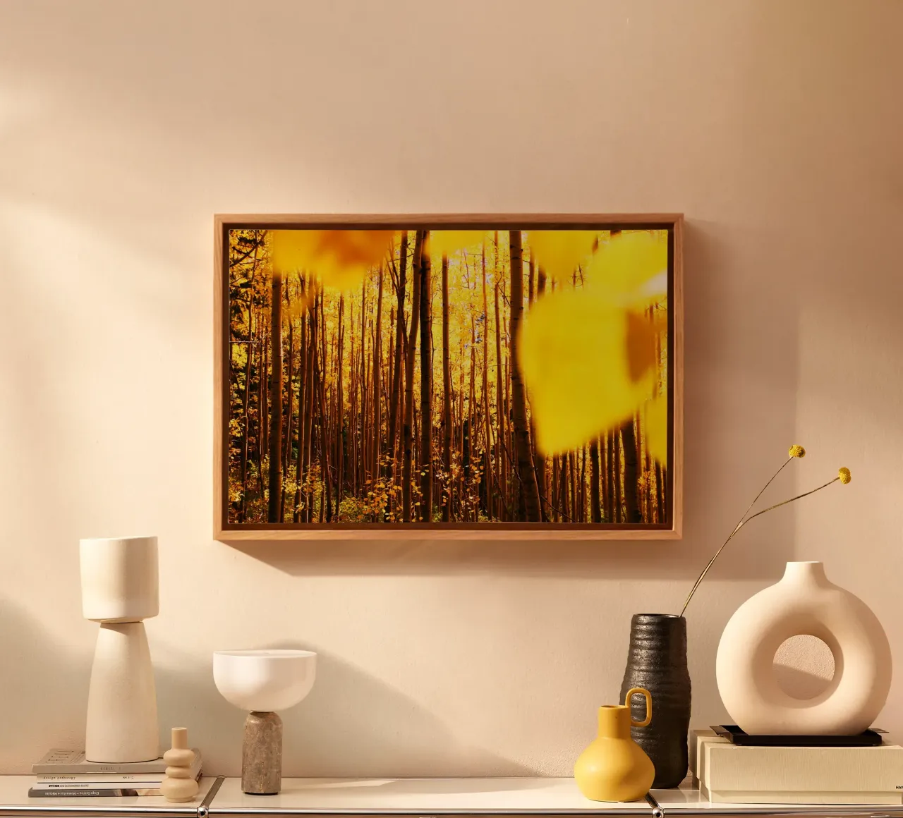 Nella foresta tela con Cornice a cassetta da PhotoVibe Decor