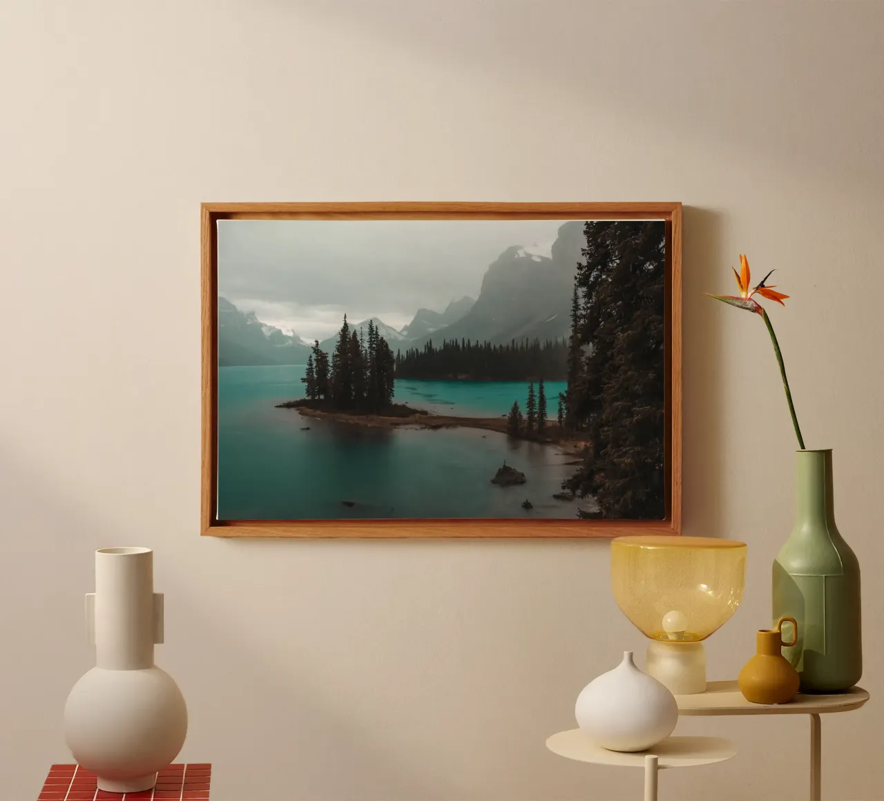 Nella foresta tela con Cornice a cassetta da PhotoVibe Decor