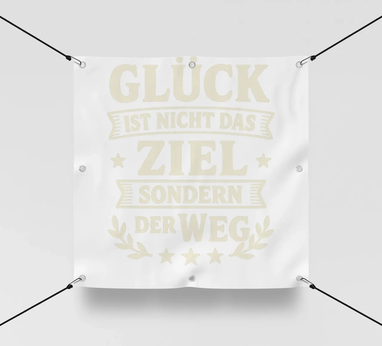 GLÜCK IST NICHT DAS ZIEL, SONDERN DER WEG telo in pvc da Vintage Van Gogh