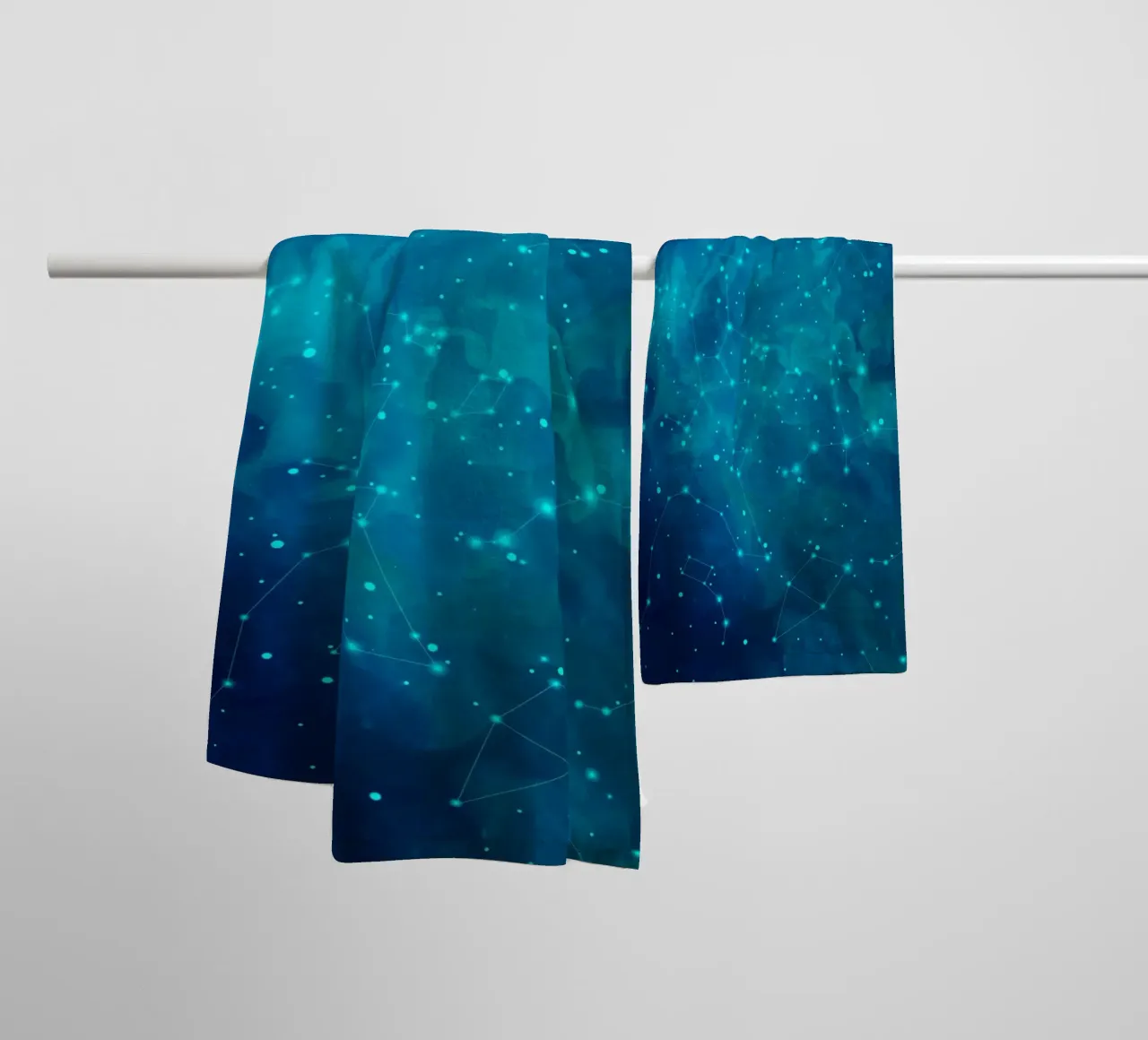 Indigo Nebula asciugamano da bagno da Vivi Nicolin