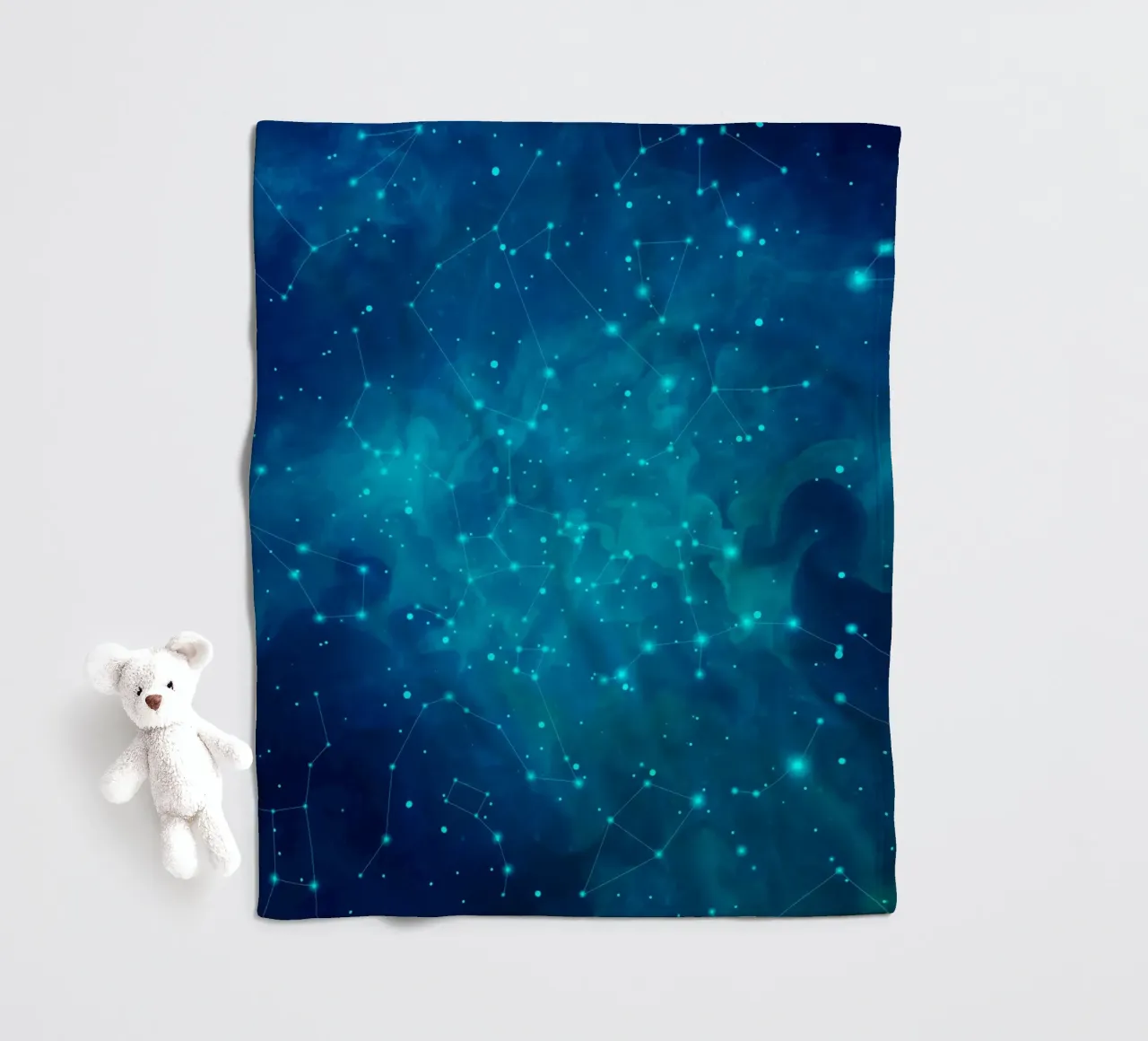 Indigo Nebula coperta in pile da Vivi Nicolin