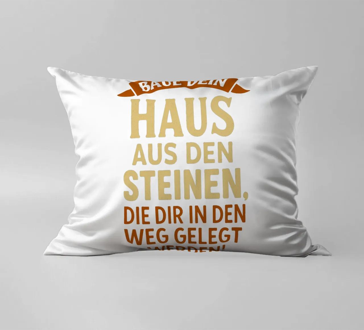 BAUE DEIN HAUS AUS DEN STEINEN, DIE IM WEG LIEGEN cuscino da Vintage Van Gogh