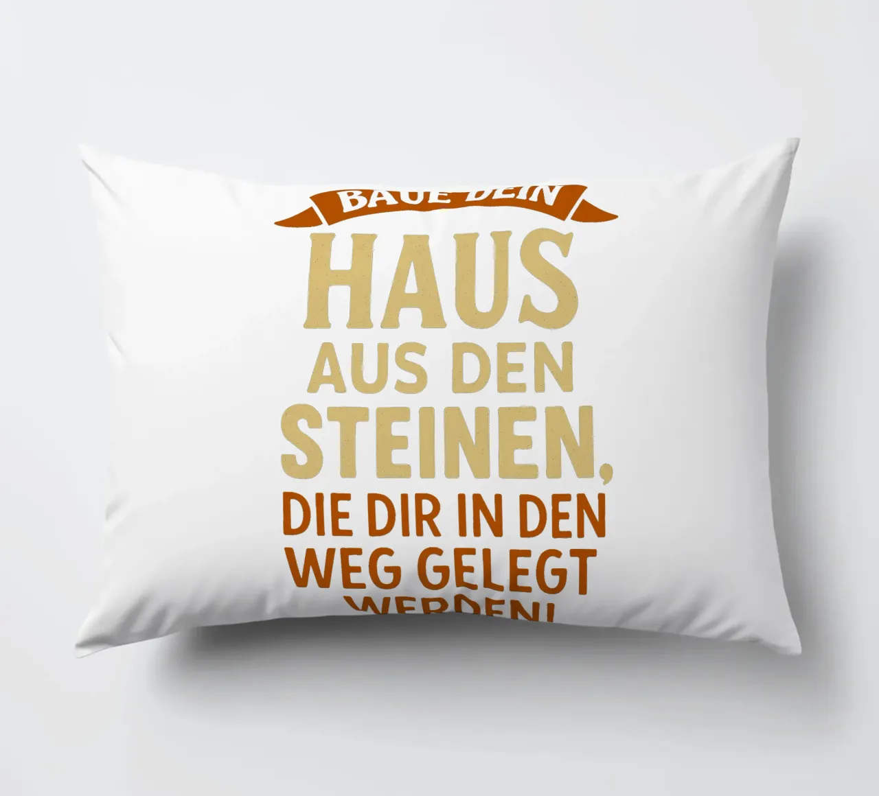BAUE DEIN HAUS AUS DEN STEINEN, DIE IM WEG LIEGEN cuscino da Vintage Van Gogh