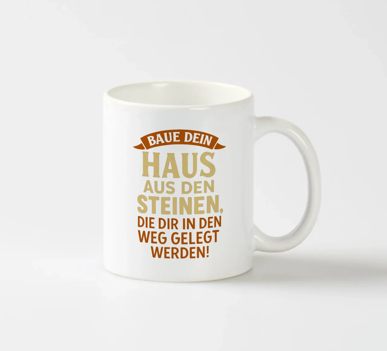 BAUE DEIN HAUS AUS DEN STEINEN, DIE IM WEG LIEGEN tazza in ceramica da Vintage Van Gogh
