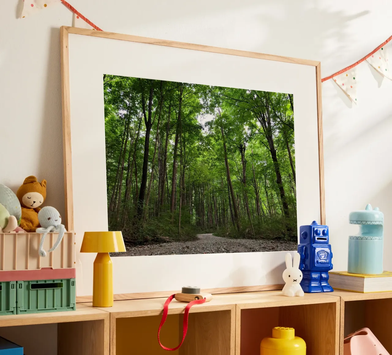 Nella foresta poster da PhotoVibe Decor