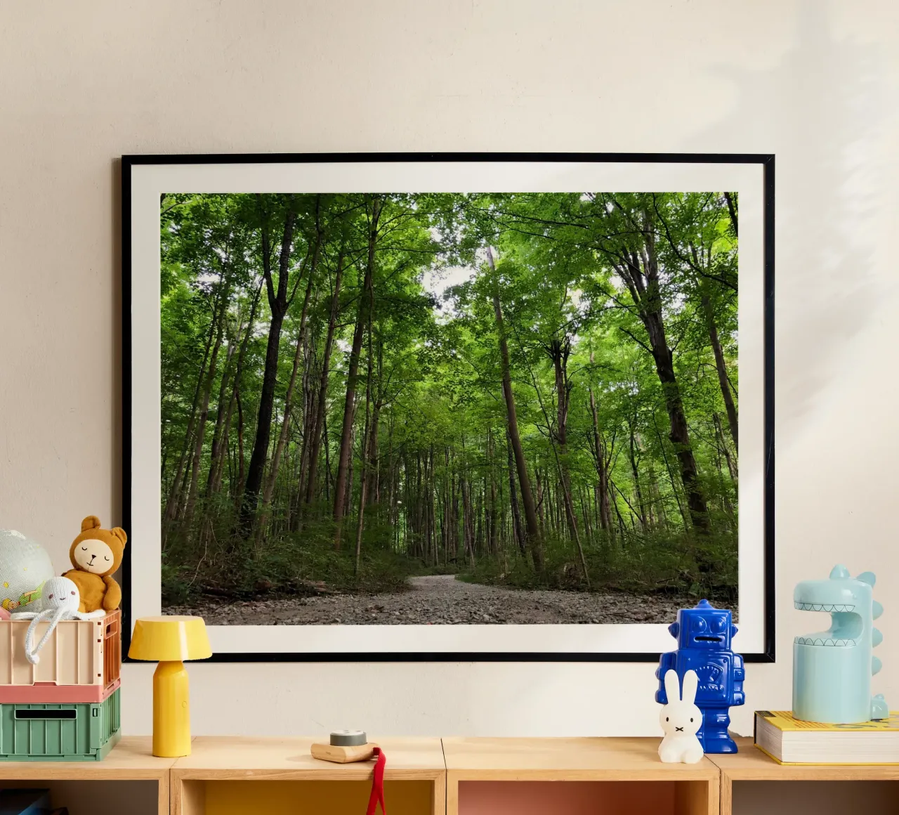 Nella foresta poster da PhotoVibe Decor
