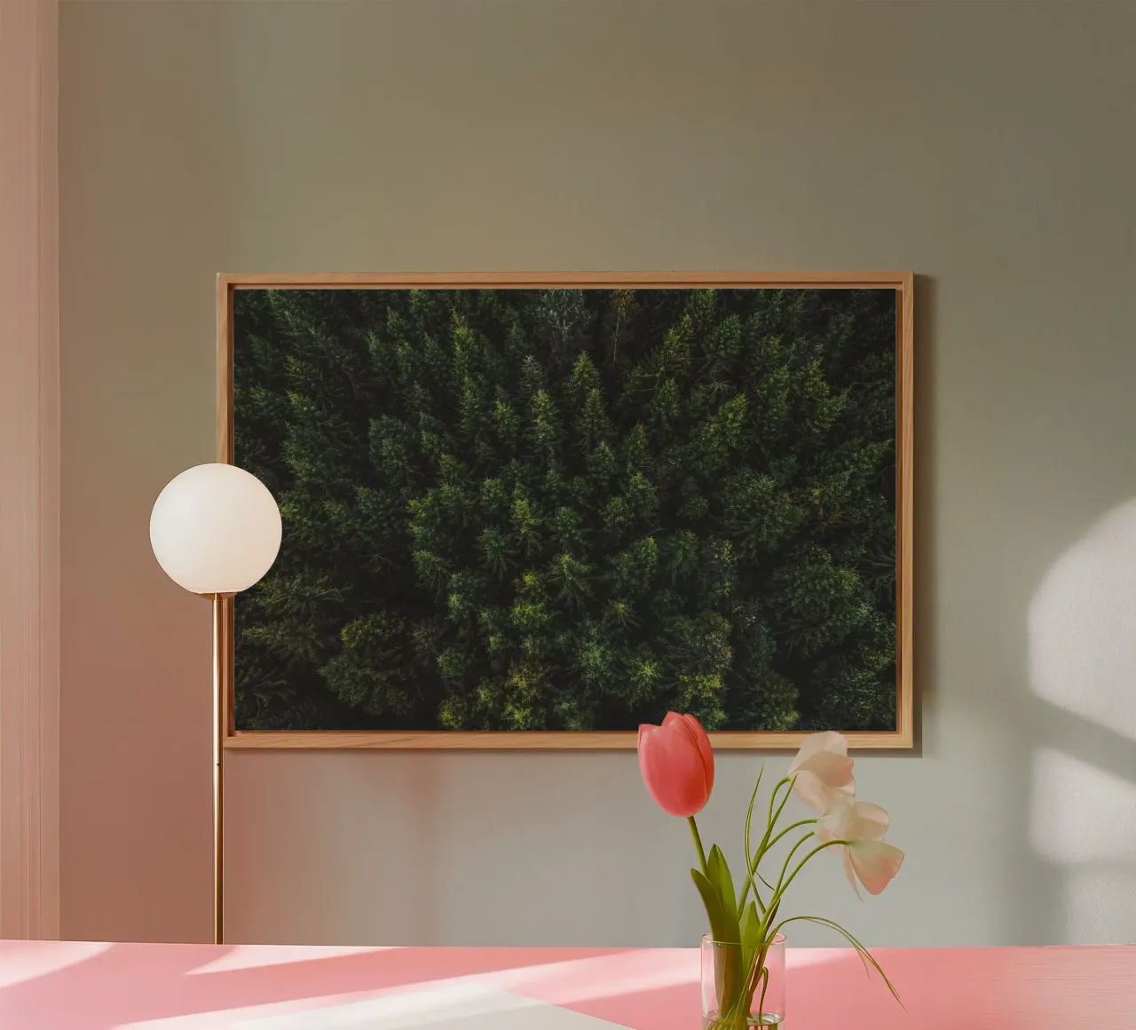 Nella foresta alluminio dibond da PhotoVibe Decor