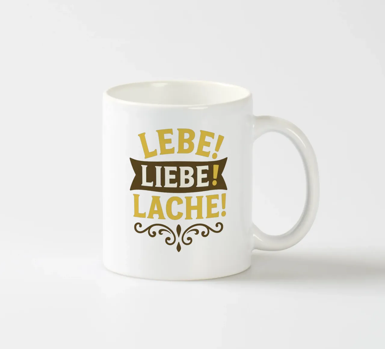 LEBE LIEBE LACHE tazza in ceramica da Vintage Van Gogh