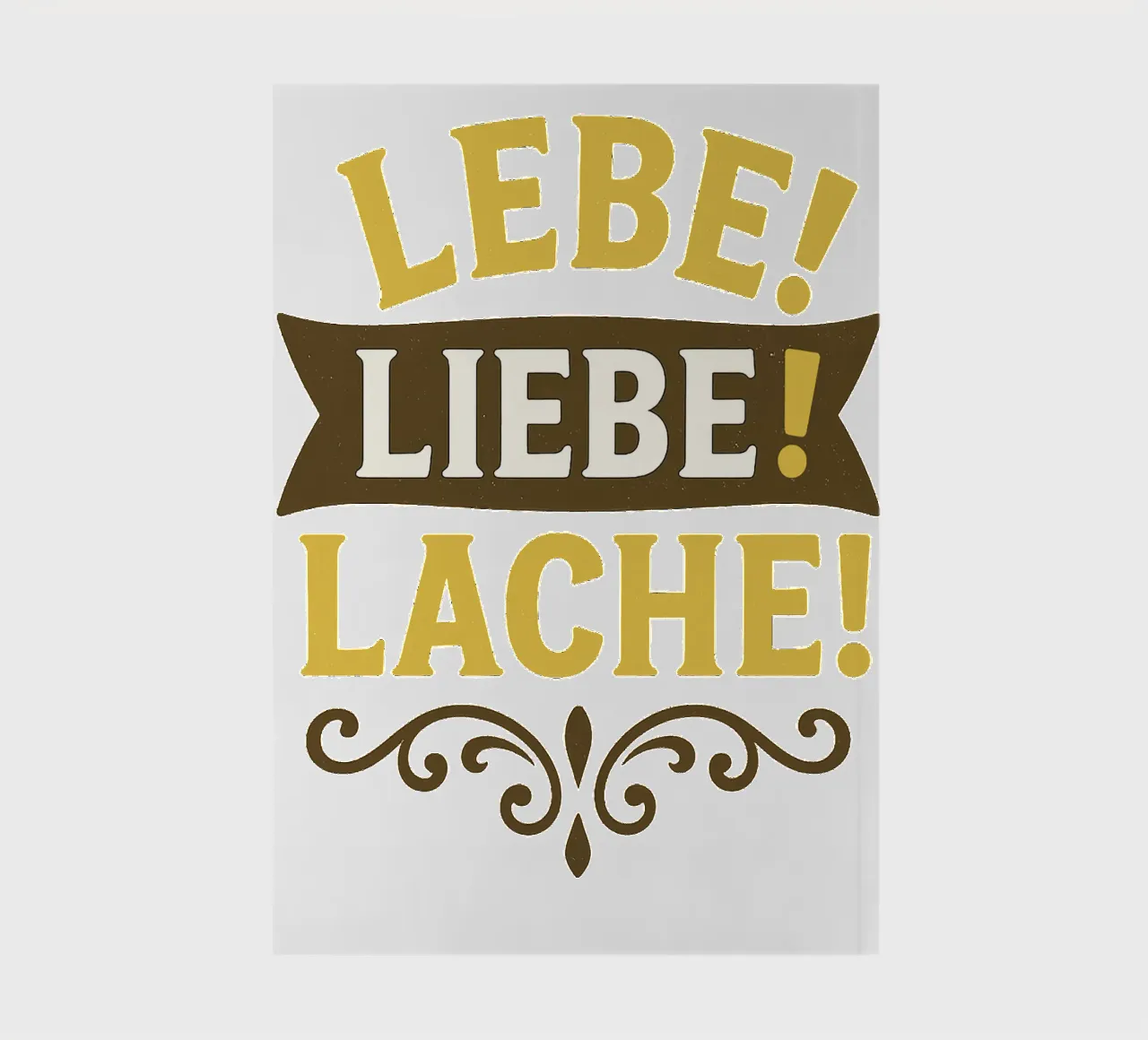 LEBE LIEBE LACHE notebook by Vintage Van Gogh