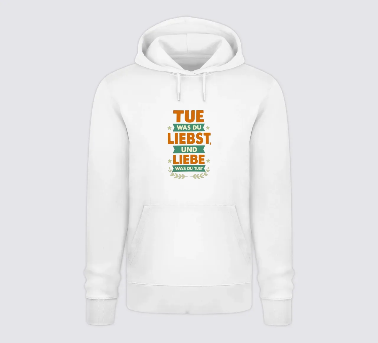 TUE WAS DU LIEBST UND LIEBE WAS DU TUST felpa con cappuccio da Vintage Van Gogh