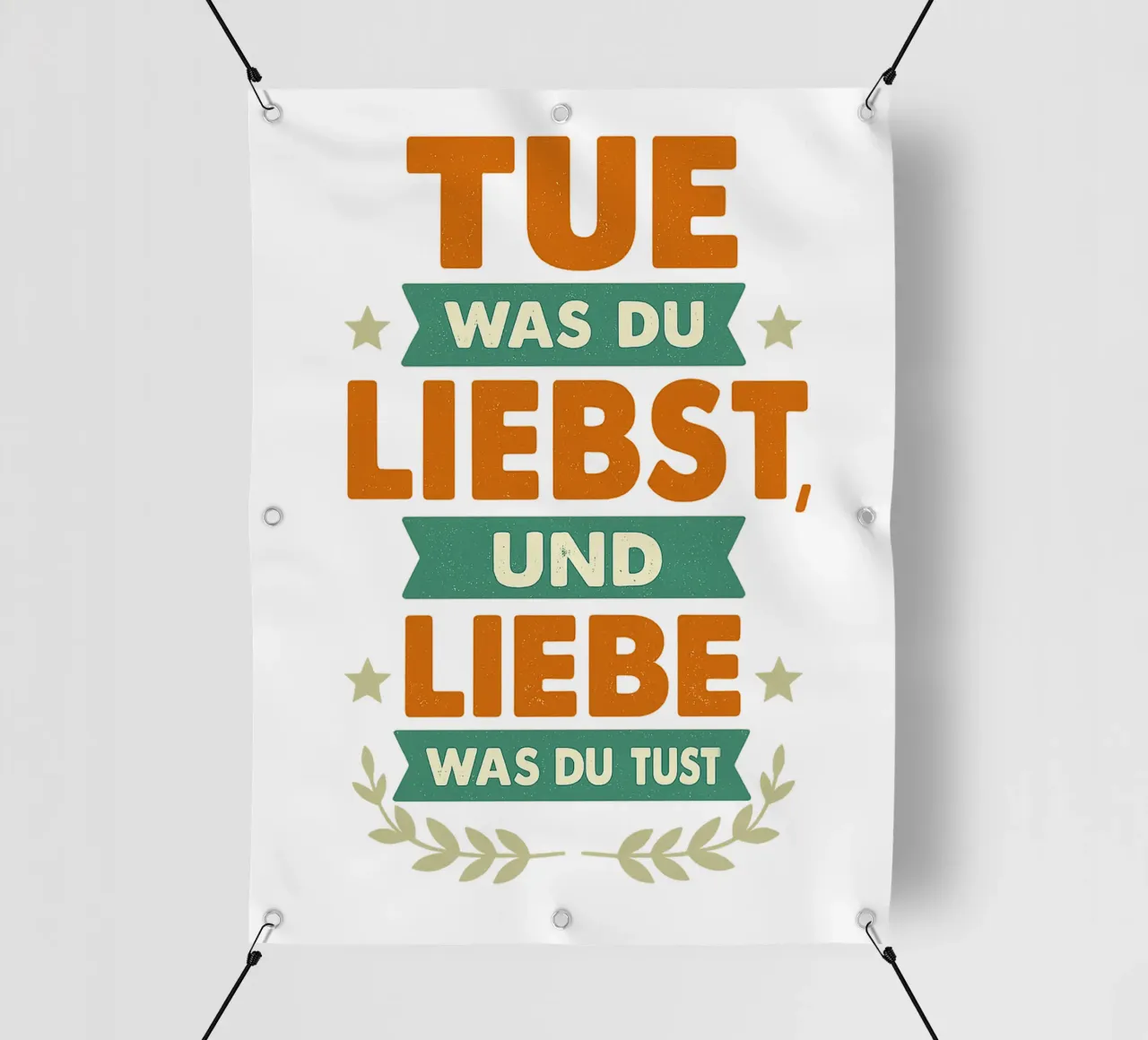 TUE WAS DU LIEBST UND LIEBE WAS DU TUST telo in pvc da Vintage Van Gogh