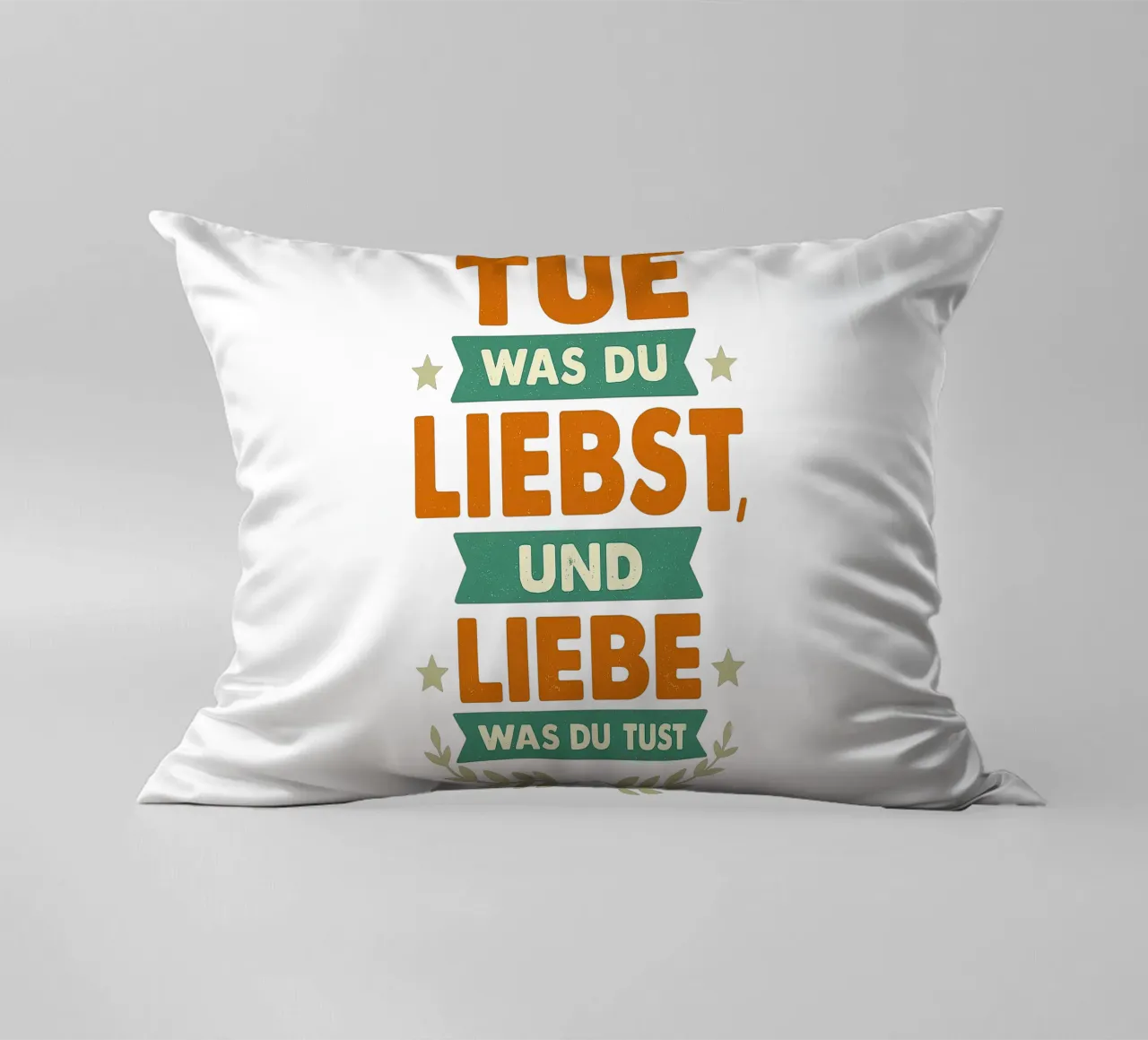 TUE WAS DU LIEBST UND LIEBE WAS DU TUST cuscino da Vintage Van Gogh